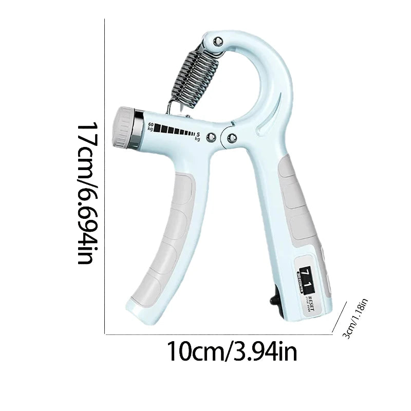 5-60Kg Adjustable Hand Grip Strengthener Hand Grip Trainer with Counter Wrist Forearm and Hand Exerciser for Muscle Building